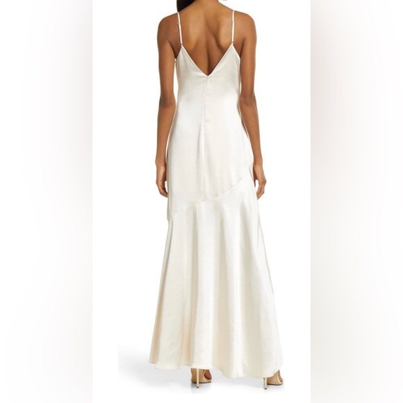 Lulus Satin Maxi Dress - Picture 2 of 6